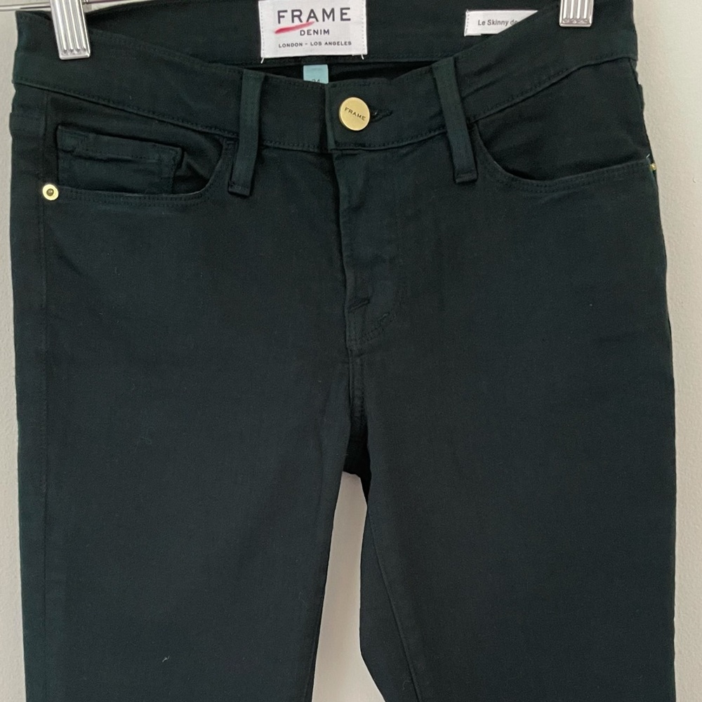 Frame Le Skinny de Jeanne Hunter Rips Jeans - Picture 4 of 11